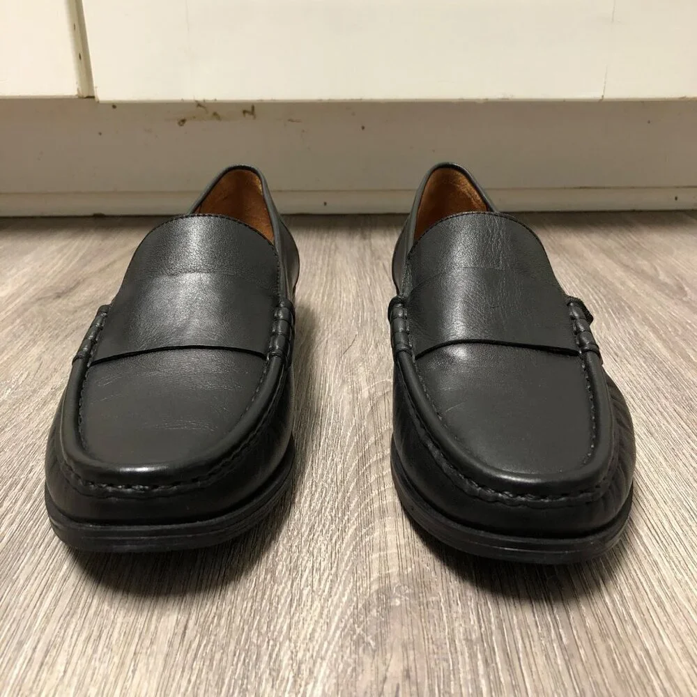 Miz Mooz Issy Flats Black Genuine Leather Loafers EU Size 41 Shoes Minimalist